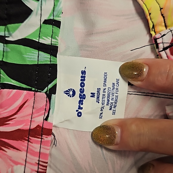 o'rageous swim board trunks shorts floral graphics - Picture 2 of 7